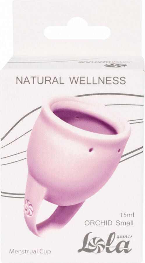 Menstruatiecup 1 stuks (15 ML) Medisch silicone tot 12 uur bescherming Maat S Natural Wellness Orchid Lavendel
