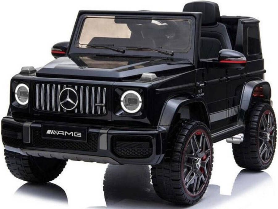 Mercedes G63 AMG Elektrische Kinderauto Zilver 12 volt Kinder Accu Auto rubberen banden leder zitje en meer! Met Afstandsbediening Gratis verzending