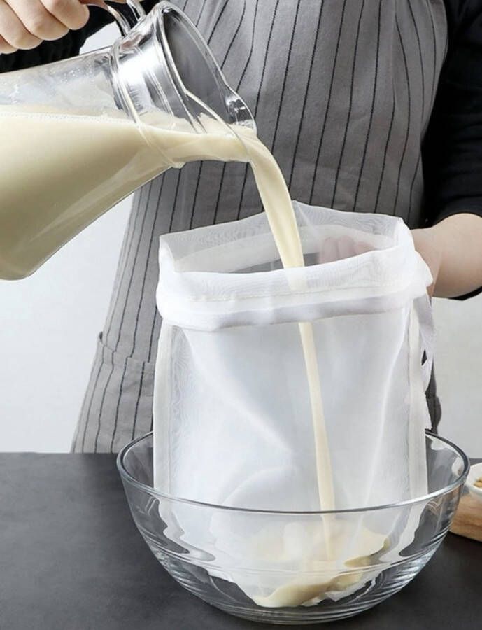Mesh Keuken Ultra-Fijne Zeef Keuken Nylon Mesh Filter Lepel Voor Geschikt Voor Sojamelk koffie Melk Yoghurt Vergiet Zeef Keuken Accessoires