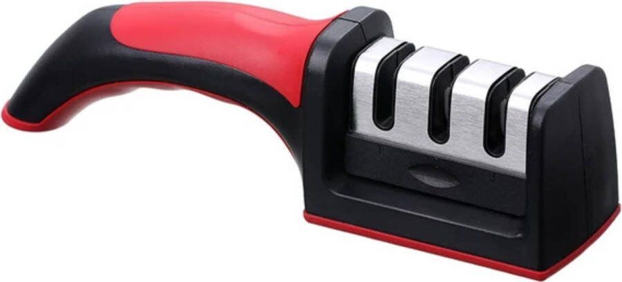 Messenslijper 3 in 1 afneembaar wasbaar slijpstuk mes scherper -knife mes slijper Anti slip voet