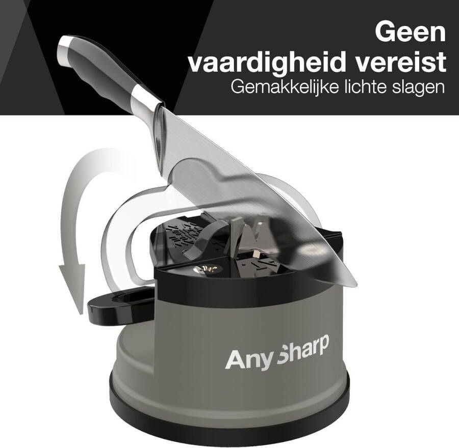 Messenslijper met Zuignap Grijs