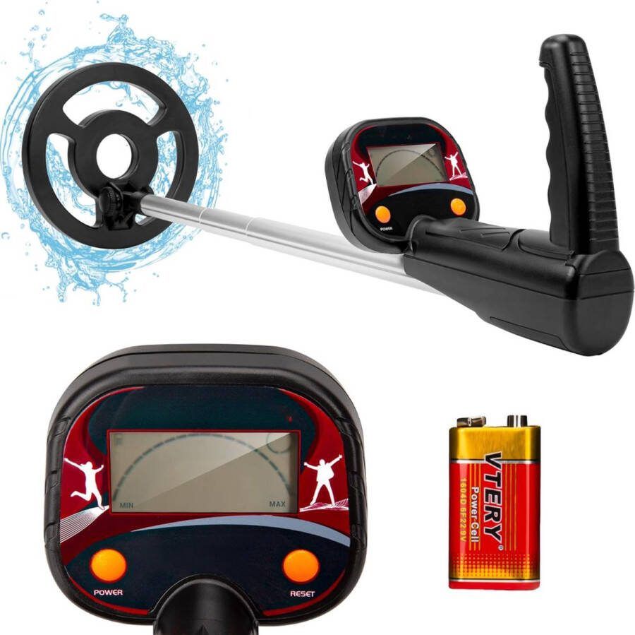 Metaaldetector voor kinderen Metaaldetector set Vestelbare hoogte Inclusief batterijen Metaaldetectors Perfect voor het strand of het bos!