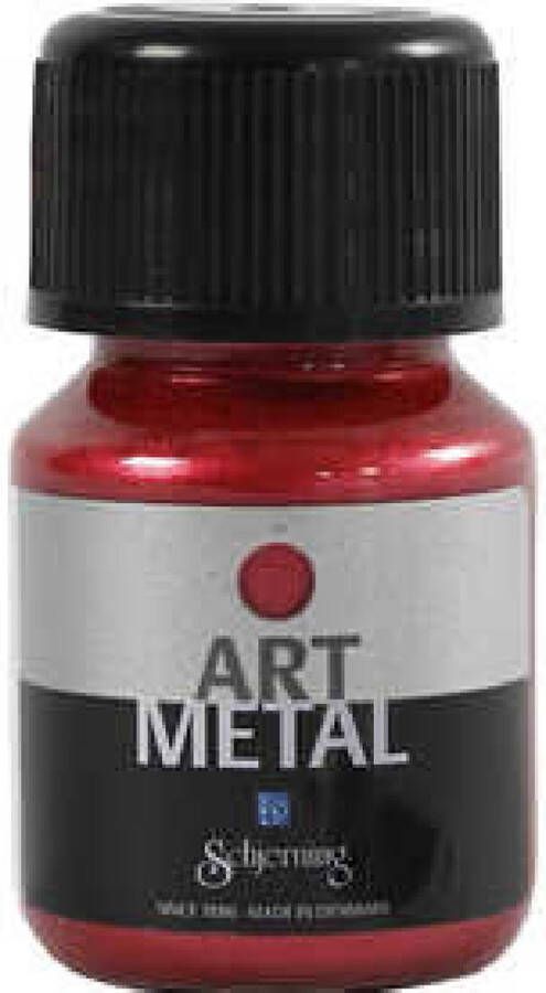 Metaalverf Lava rood Art Metal 30ml