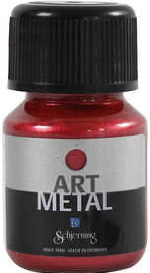 Metaalverf Lava Rood Oppervlakken 30ml 1 stuk