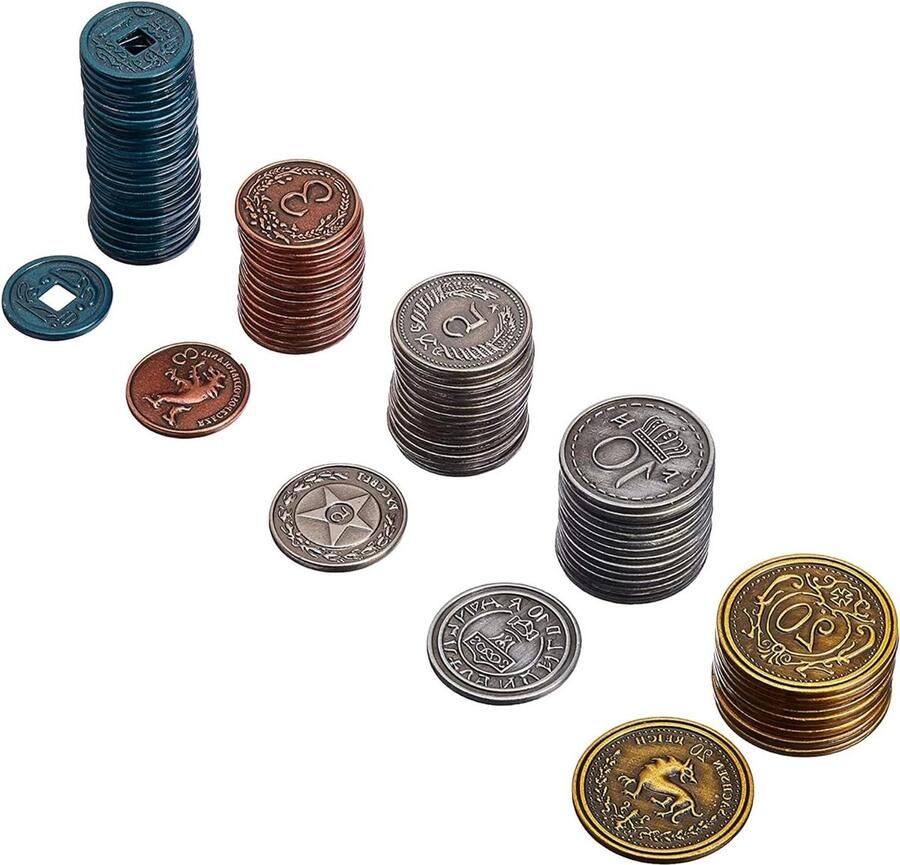 Metal Coins Upgrade Pack for Scythe Board Game 1-5 Players Ages 14+ 90-120 Minutes Playing Time