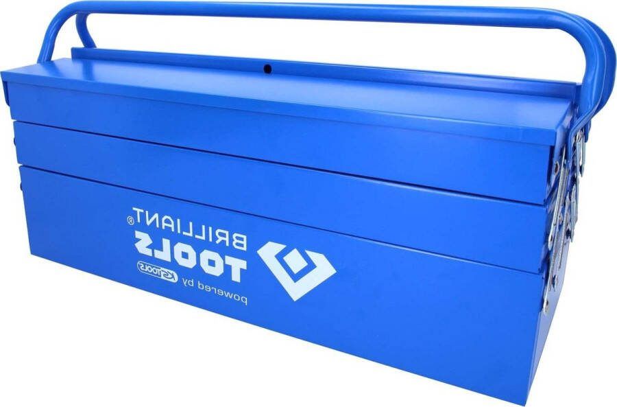 Metalen gereedschapkist inklapbaar BT150800 met draagbaar handvat