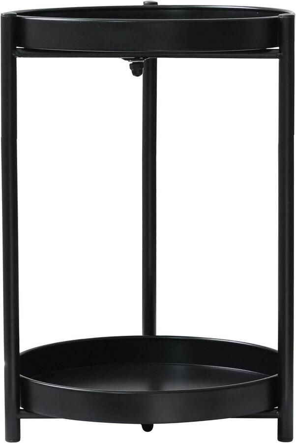 Metalen plantenstandaard 2 Tier Plant Stand Wit D 31cm H 43cm