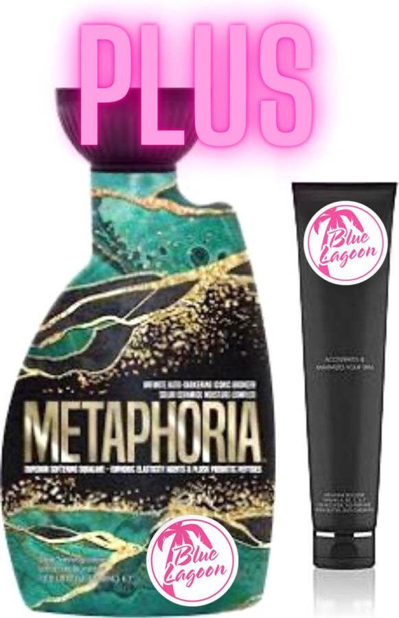 Metaphoria 400 ml plus Bodylotion t.w.v. 40 euro exclusief bij Zonnestudio Blue Lagoon