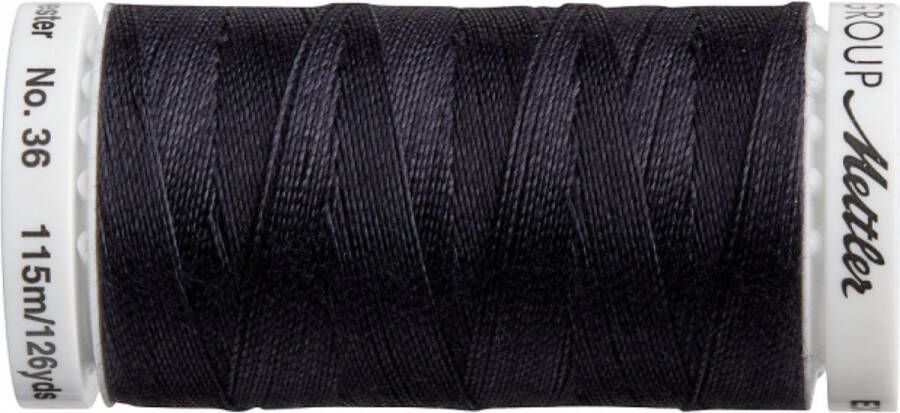 Mettler Amann extra sterk polyester garen art 8115 zwart 4000 115m made in EU extra stark naaigaren no 36