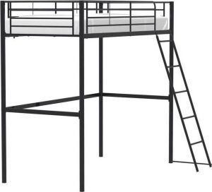 Cstore Metalen mezzanine bed 90 x 190 cm Zwart Inclusief boxspring ELIOT