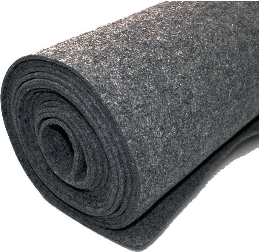 MGM Trading Vilt bekleed tapijt Donkergrijs 200 X 2.000 CM