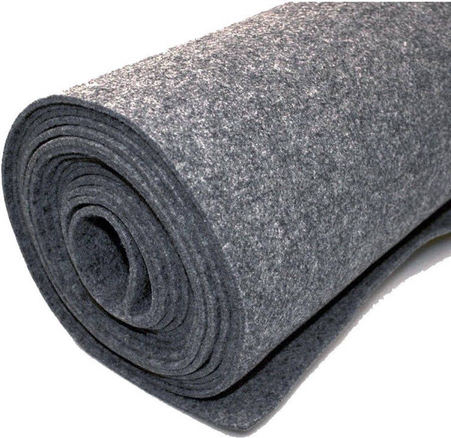 MGM Trading Vilt bekleed tapijt Grijs 200 X 2.000 CM