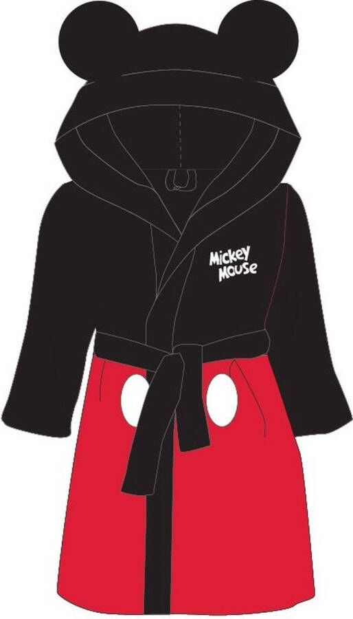 Mickey Mouse badjas Coral Fleece zwart