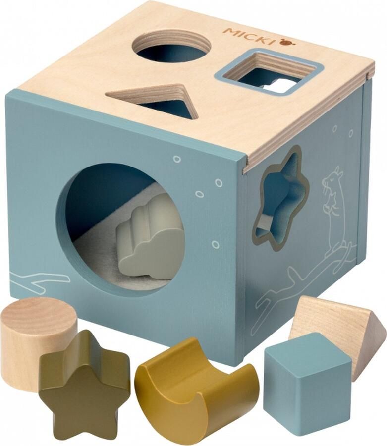 Micki Houten Vormenstoof Blauw