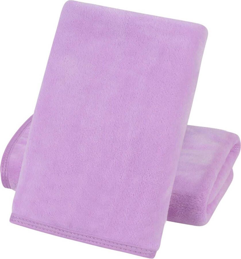 Microfiber handdoek set van 2 zachte en lichte microvezel handdoeken microvezel badhanddoek super absorberende sporthanddoek 40cm x 76cm Reishanddoek Sneldrogend & pluisvrij Paars