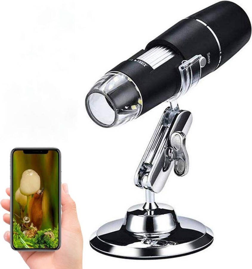 Microscoop Wetenschap Digitale Microscoop Incl. Camera Compatible met Smartphone Elektrisch