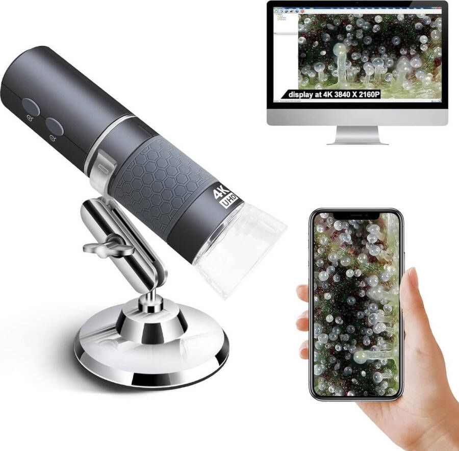 Microscoop Wetenschap Digitale Microscoop Incl. Camera Compatible met Smartphone Elektrisch