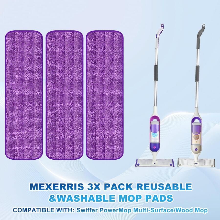 Microvezel Spray Mop voor vloerreiniging Natte Droge Keuken Vloer Reiniging Mop met 2x Hervulbare Flessen 360° Draaibare Hardhouten Mop voor Laminaat Houten Tegels 3x Herbruikbare Pads en 1