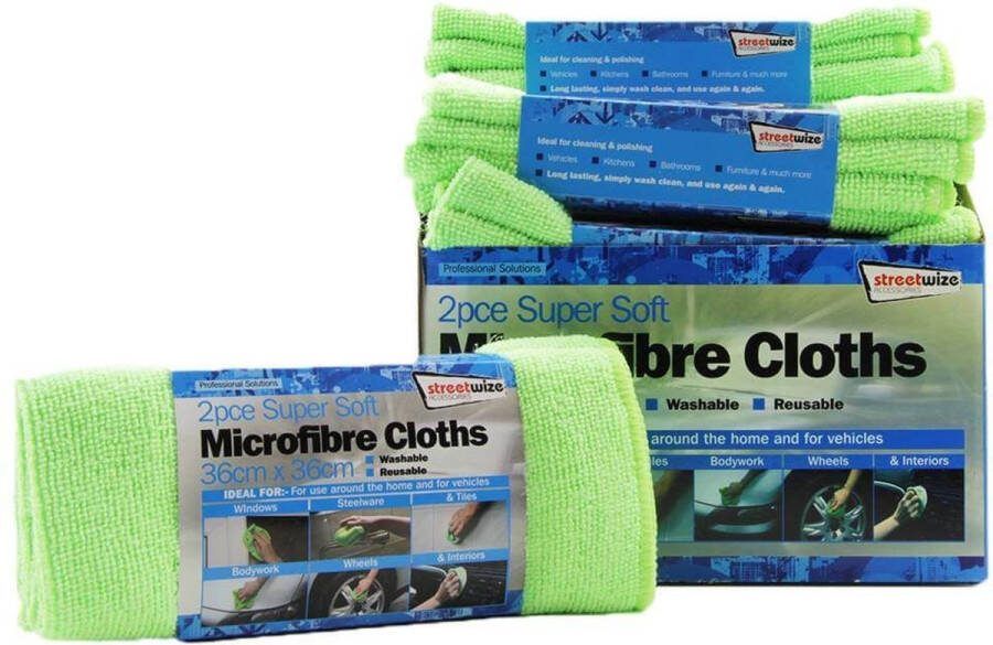 MICROVEZELDOEK 2 STUKS 36 X 36 CM MINIMALE AFNAME 20 STUKS