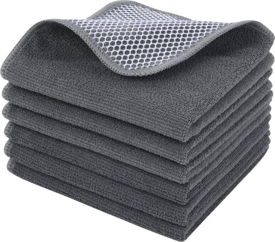 Microvezeldoek Microvezel reinigingsdoek Universele doek Reinigingsdoek extreem absorberende en zachte vaatdoek Theedoeken voor keuken badkamer huishouden kantoor