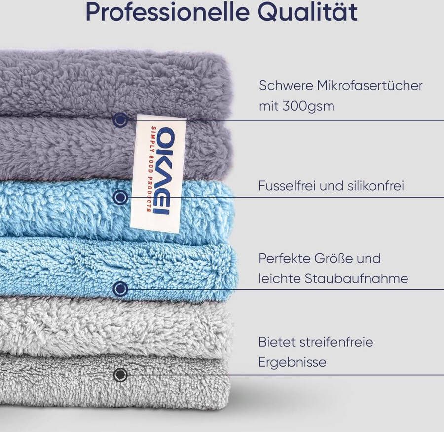 Microvezeldoeken 12 stuks l non-stick microvezel poetsdoek pluisvrije microvezeldoeken ideale theedoeken poetsdoeken keukendoeken l microvezeldoek voor vaatdoeken