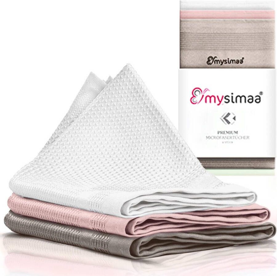 Microvezeldoeken 40 x 40 cm raamdoek streepvrij auto-onderhoud poetsdoeken voor in de keuken reinigingsdoeken en poetsdoeken zonder schoonmaakmiddelen microvezeldoeken voor de auto