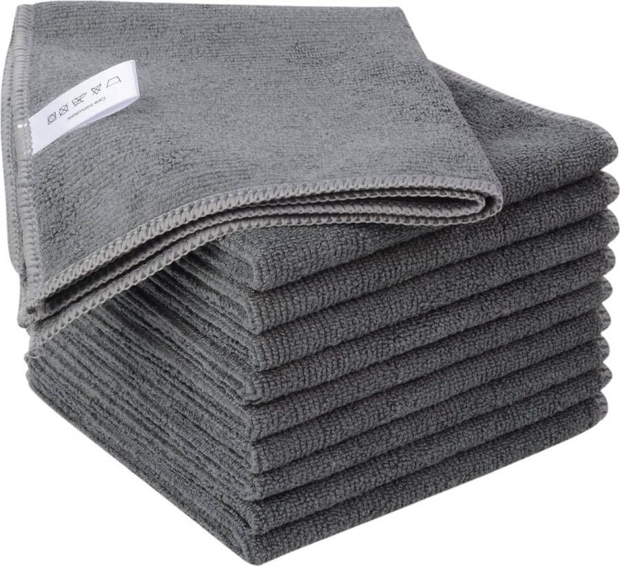Microvezeldoeken poetsdoeken keuken reinigingsdoeken poetsdoeken vaatdoeken wasbaar microvezel poetsdoek milieuvriendelijk en pluisvrij theedoeken multifunctioneel 30 cm x 30 cm 10