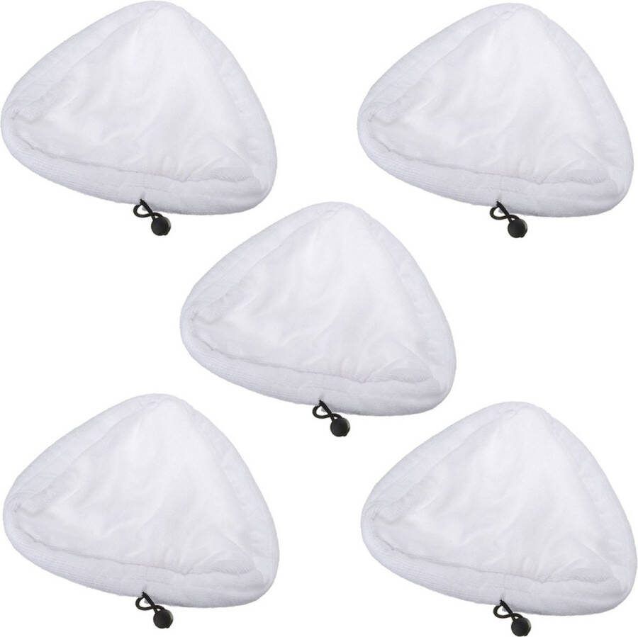 Microvezeldoeken Set van 5 – Voor H2O X5 S302 S001 mop Microvezelpads geschikt voor driehoekige stoomreiniger mop duurzame reservedoeken stoombezem