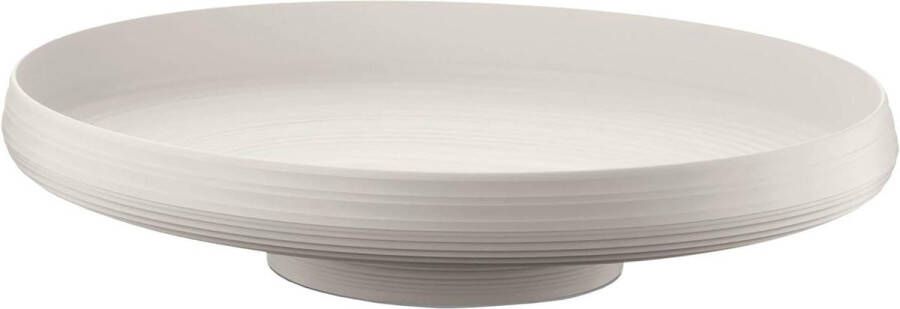 Middenstuk Fruitschaal van Gerecycled materiaal Melkwit 42x30xh89cm Tierra 179700156