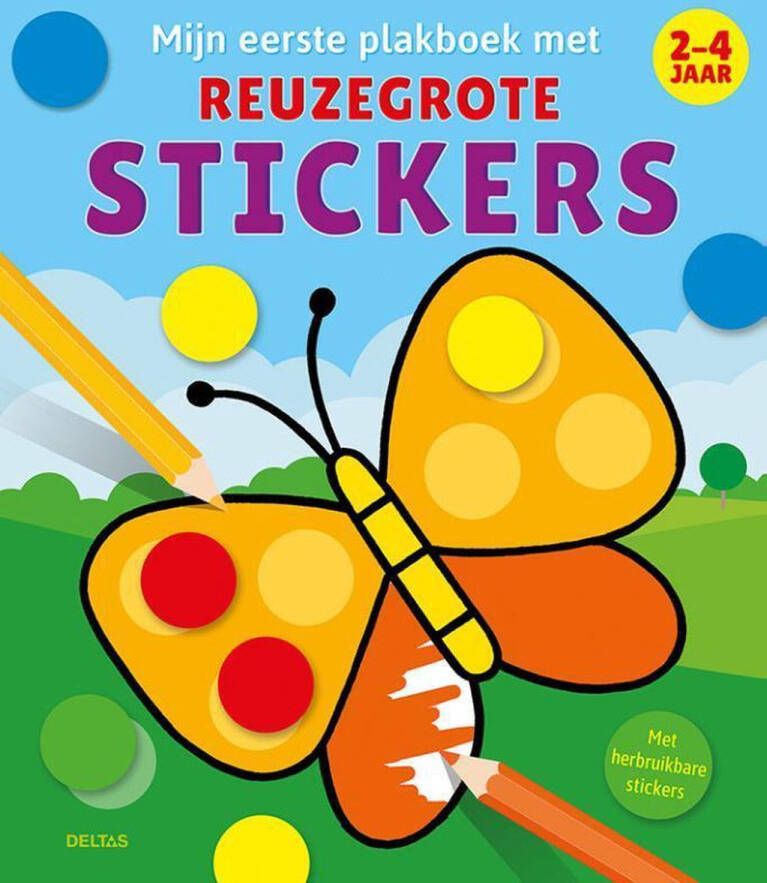 Mijn eerste plakboek met reuzegrote stickers 2-4 jaar