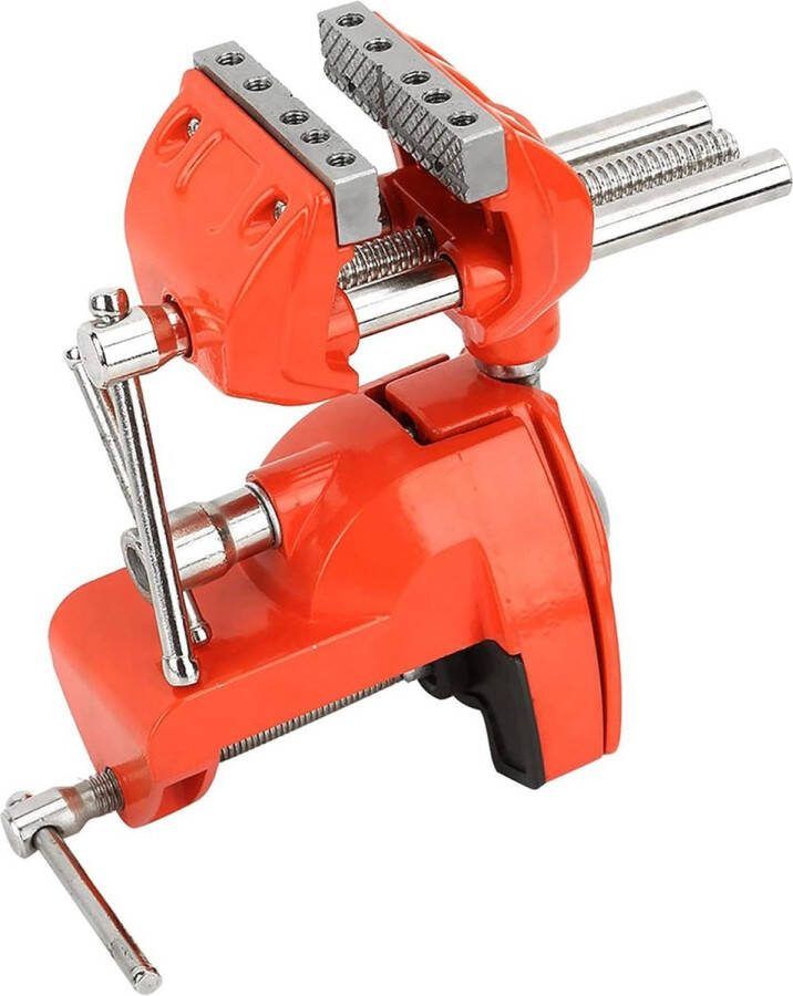 Mini 360 ° Draaibare Bankschroef Verstelbaar 70mm Bekbreedte Werktafel Tang Tafelklem voor Werkbank Houtwerkbankschroef