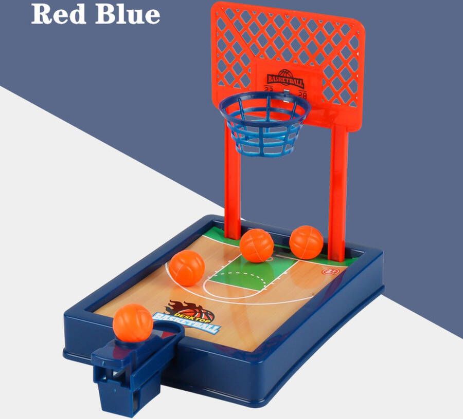 Mini Blauw Rood Board Game Basketbal Hoepel