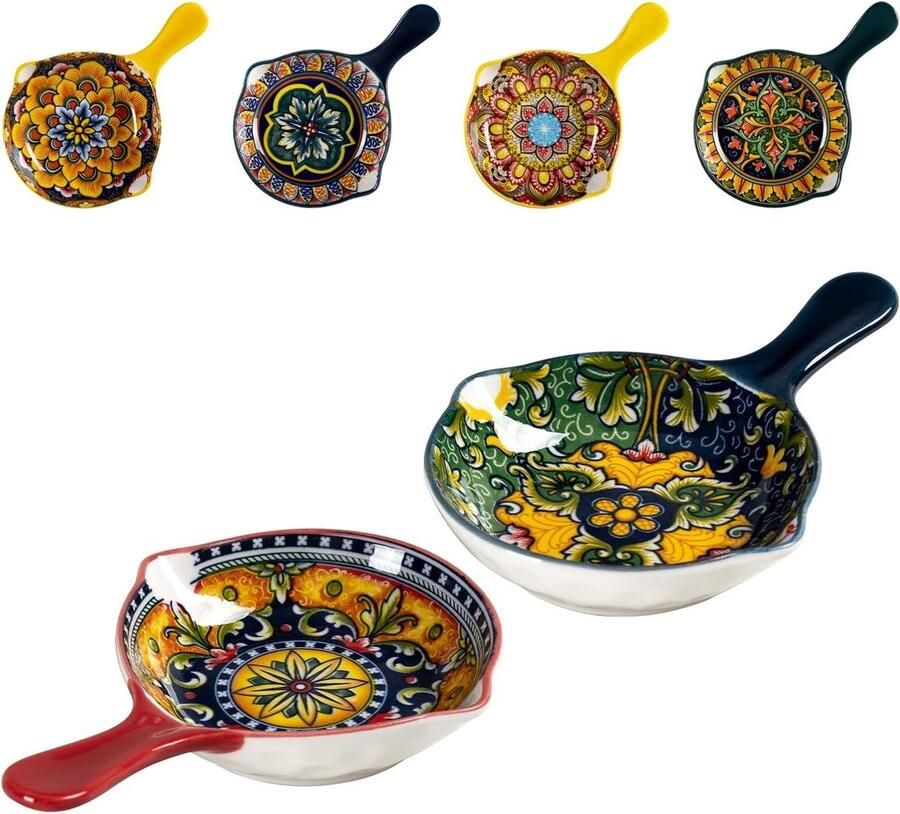 Mini Bowl Set Saus Gerechten Dip Bowls Ketchup Specerij Relish Plate Eetstokjes en Lepel Rack Houder