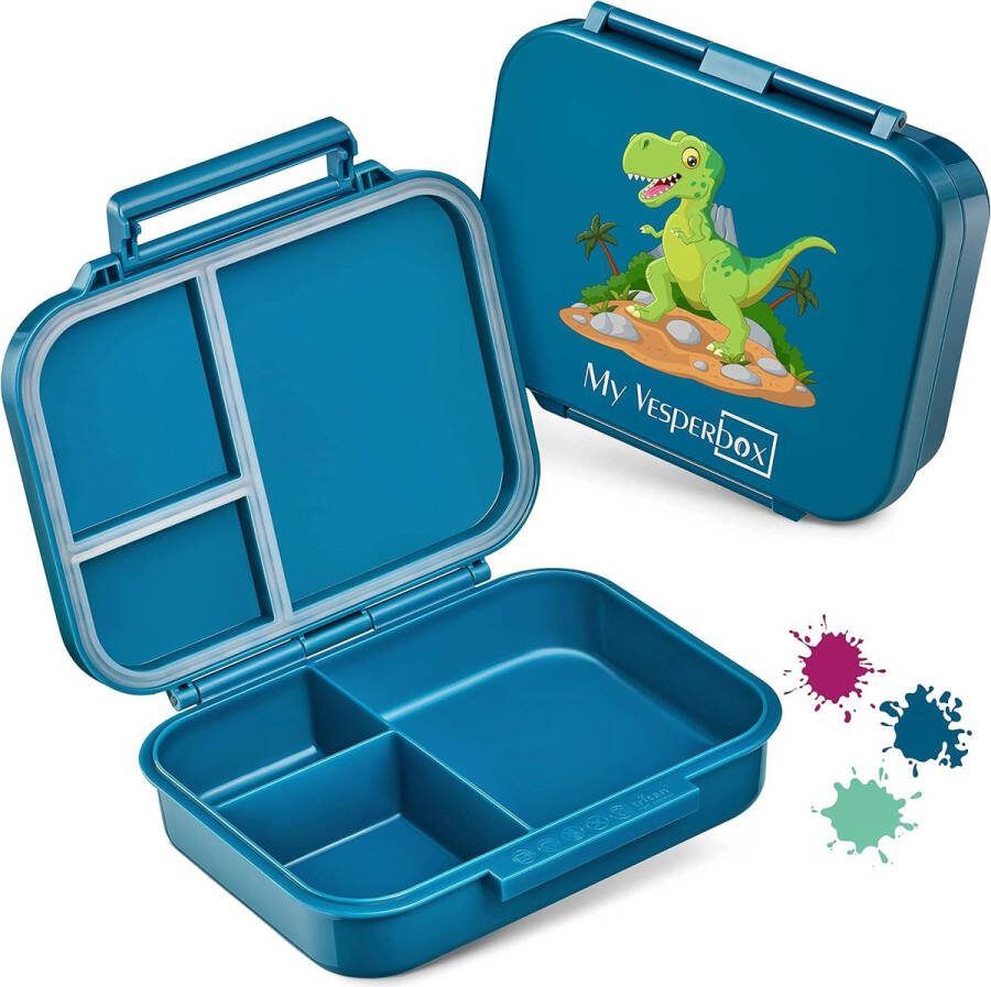 Mini Box voor kinderen nieuw model compact en licht lekvrij en BPA-vrij lunchbox broodtrommel voor de kleuterschool en school