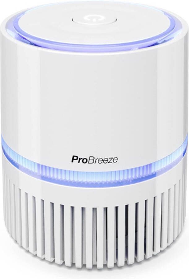 Mini Desktopluchtreiniger 3-in-1 HEPA-filter en ionisator Allergie Luchtreiniger Wit
