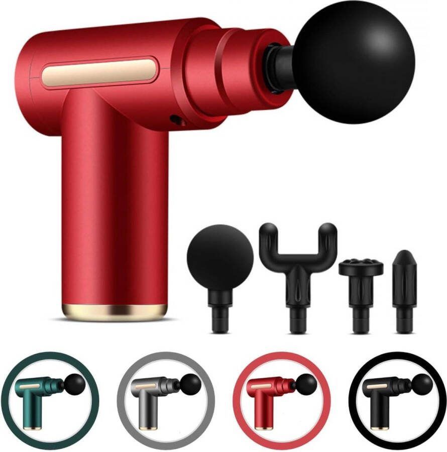 Mini-elektrisch massagepistool kleur grijs Cenocco CC9113-GRY