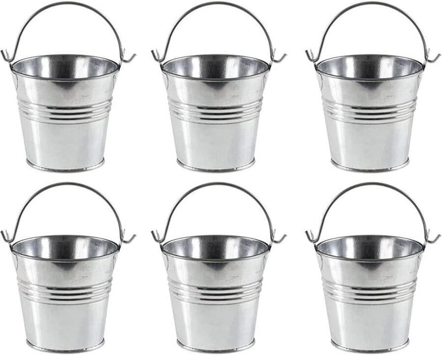 Mini-emmer metalen bloempotten mini-blikje metalen emmer ijsemmer friet metalen emmer metalen emmer mini-bloempot tuinbak