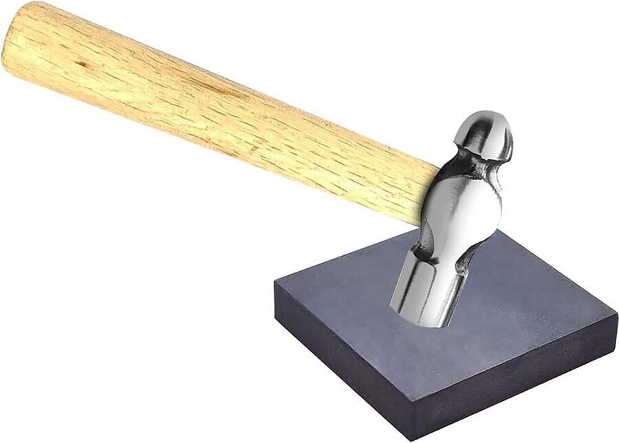 Mini hamer ijzer hoofd bal pin hamer Sterk houten handvat Sieraden maken DIY ambacht