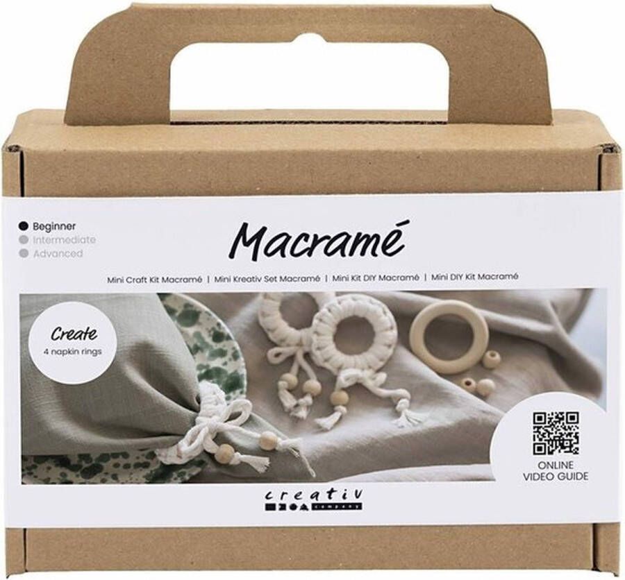 Mini Hobbyset Macramé off white Servetring