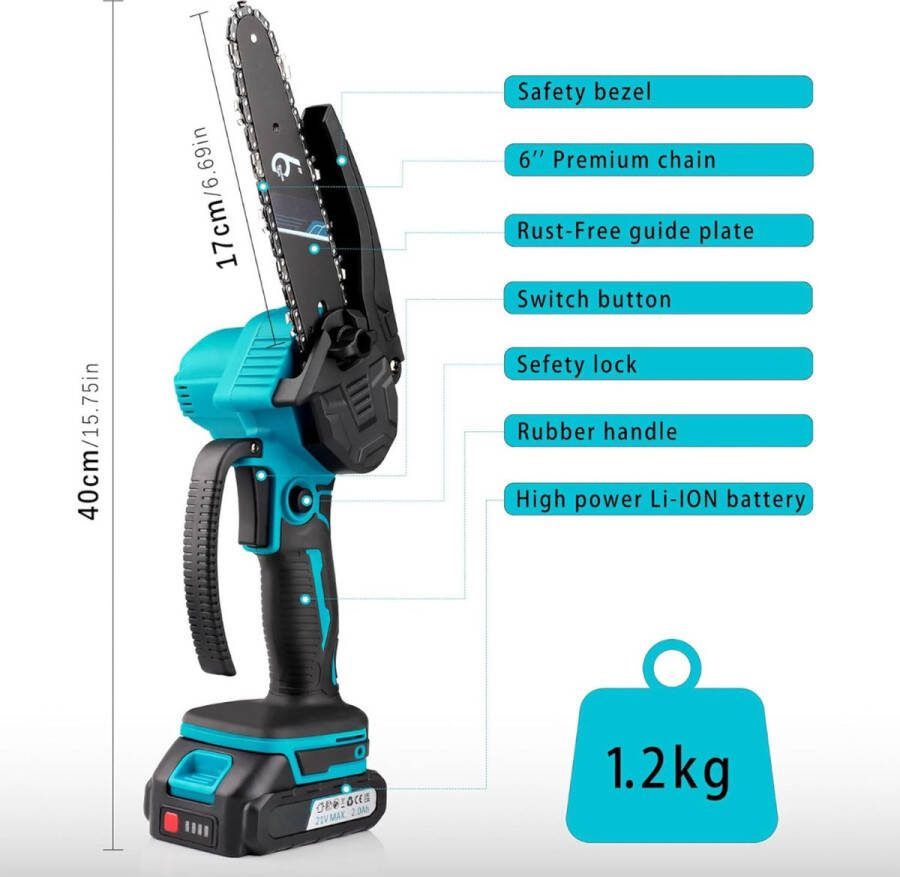 Mini Kettingzaag Mini Kettingzaag Met Accu Mini Kettingzaag Accu Kettingzaag Accu Boomzaag