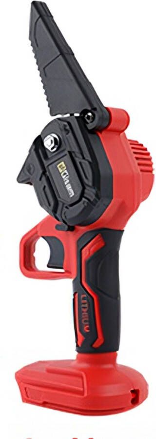 PerfectGear Mini Kettingzaag Snoeizaag Elektrische Snoeischaar Elektrische Heggenschaar 2 Accu s Rood