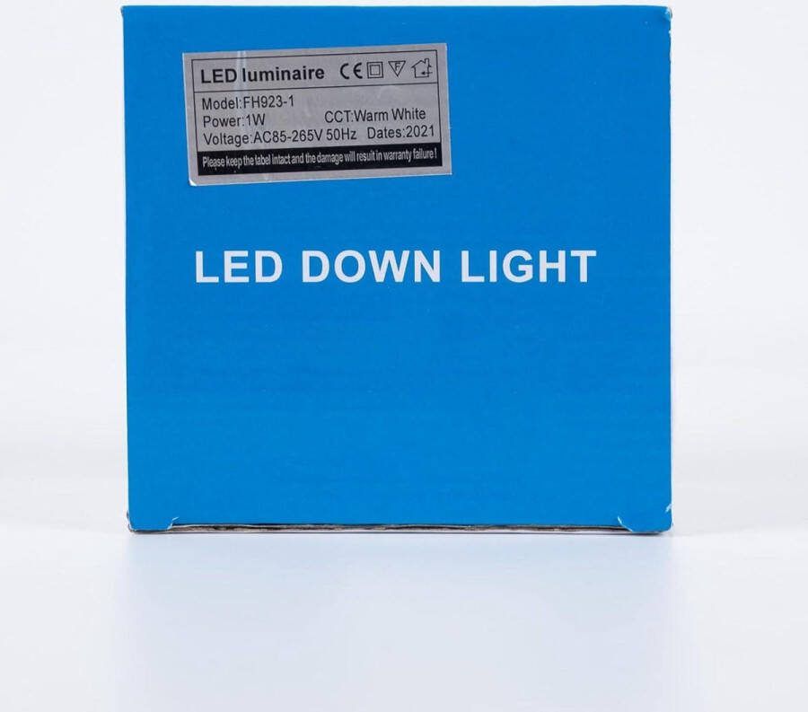 Mini LED inbouwspot 10X 1W met transformator steeksysteem inbouwspot plafondspots inbouwverlichting inbouwframe warm wit rond energieklasse A+++
