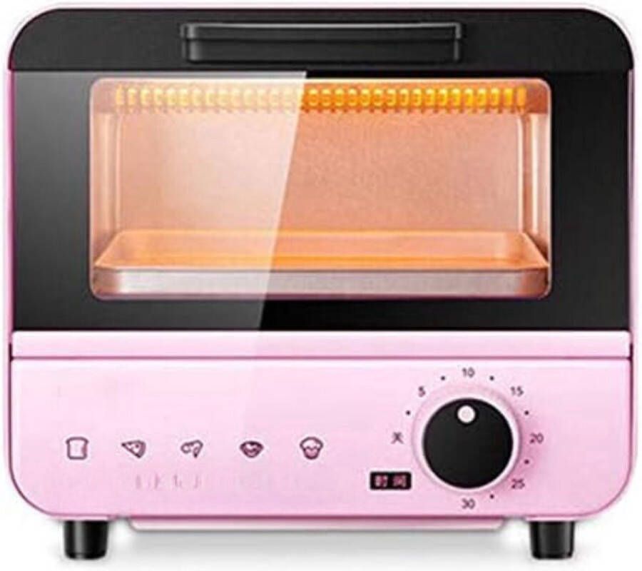 Mini Oven Vrijstaand Kleine Oven Roze 6L