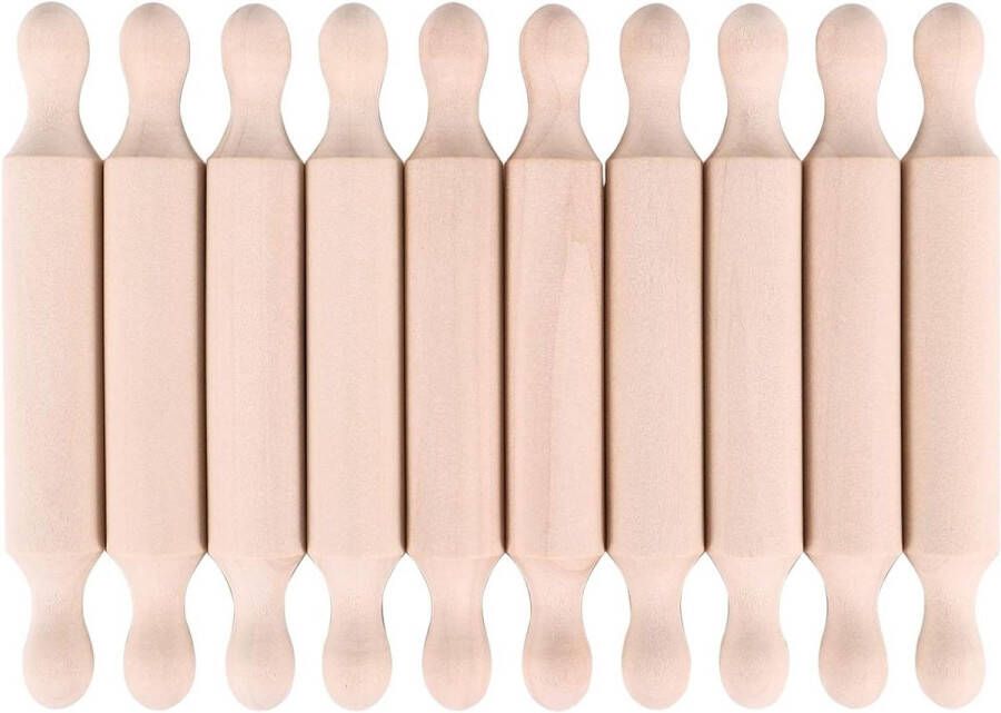 Mini-rollen deegroller 6 inch lange keukenbakrollen klein houten deegrol voor kinderen pasta