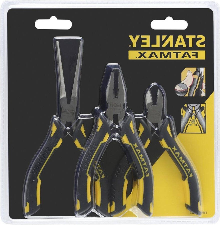 Mini Tang 3-delige set zwart STANLEY FMHT0-80524 stevig en duurzaam