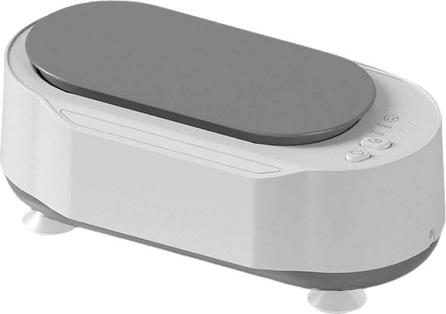 Mini Ultrasoon Reiniger 450ML 45000Hz 3 Tijdinstellingen Met accu voor Grondige Reiniging van Brillen Sieraden Horloges Wit