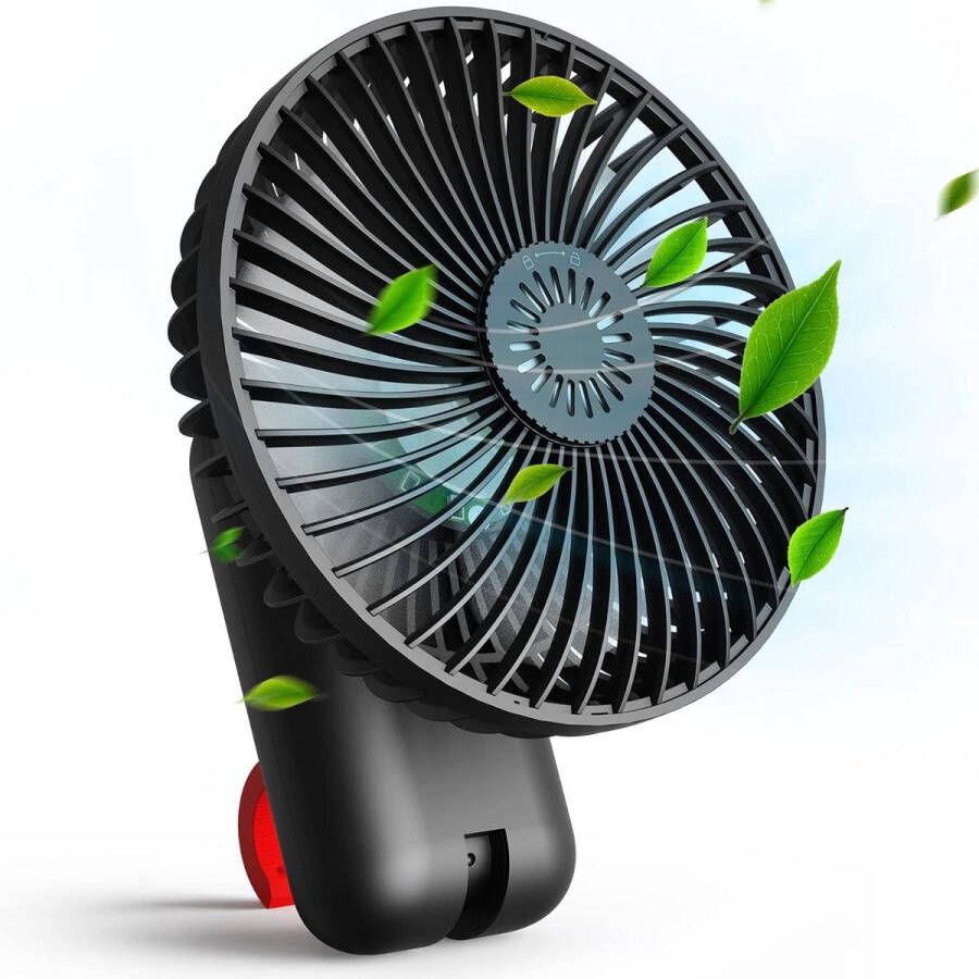 Mini USB Fan with LED Light Hook Rechargeable Table Fan 180° Rotation 3 Speeds Aroma Diffuser Emergency Power Bank Hand Fan for Indoor and Outdoor Use