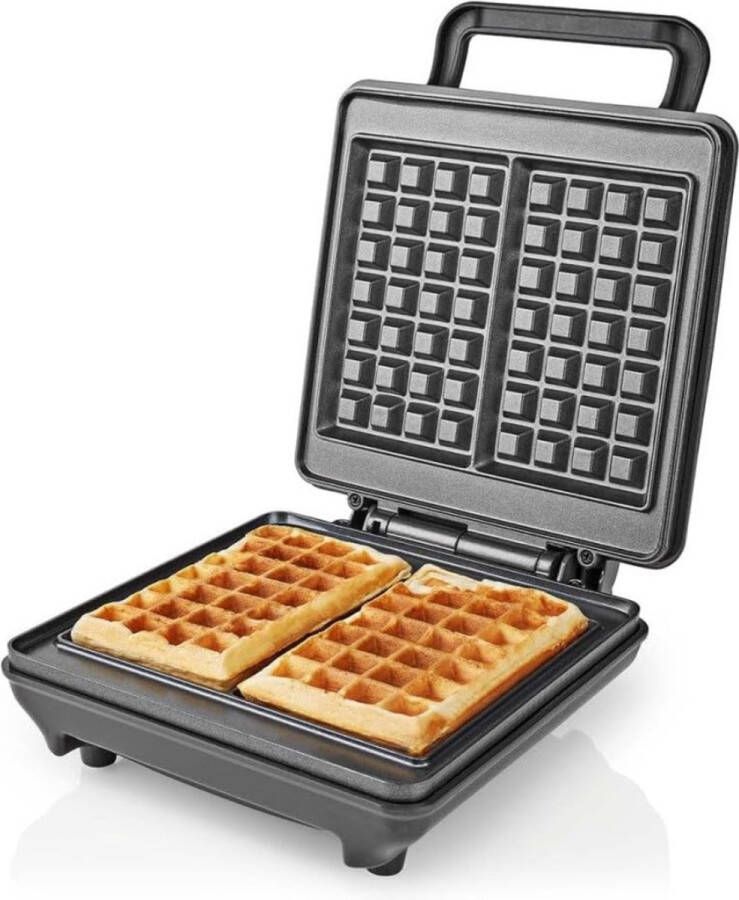 Mini-Wafelijzer Voor Klassieke Wafels Dubbele Wafelmaker Met Antiaanbaklaag Pasen En Feestdagen Van ABS Aluminium