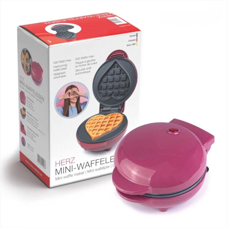 Mini Wafelijzer Wafelmaker Waffle Maker Non-Stick