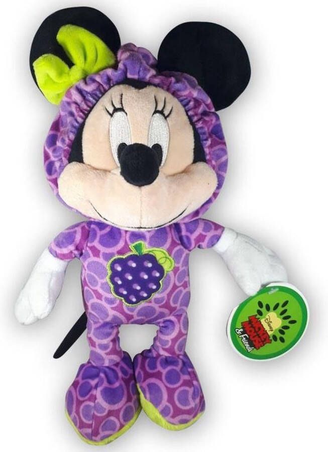 Minnie Mouse in Onesie Druif Paars Pluche Knuffel 30 cm {Disney Mickey Mouse Speelgoed Knuffeldier knuffelpop voor kinderen jongens meisjes}